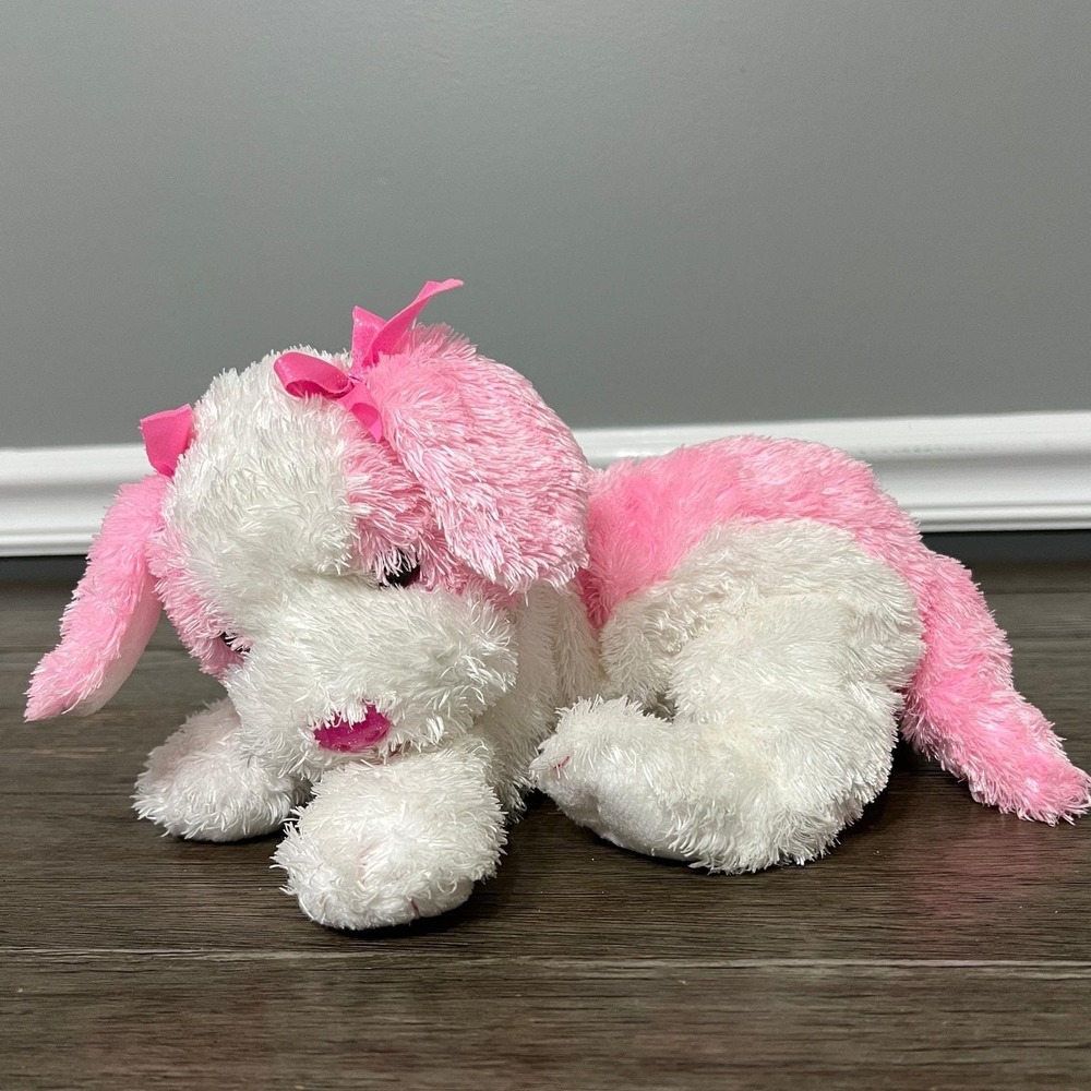 Vintage 2005 Ty Beanie Buddies Pinkys Paradise Pink‎ Dog Stuffed Animal Toy